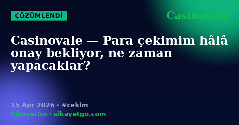 Casinovale — 15 Apr 2026