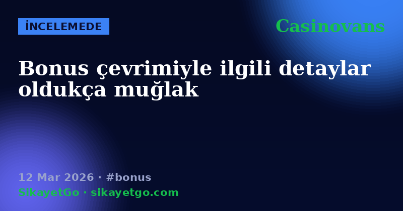 Casinovans — 12 Mar 2026