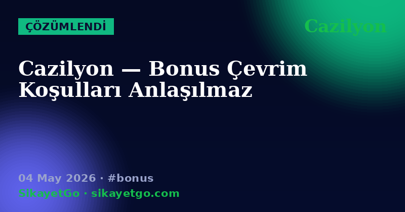 Cazilyon — 04 May 2026