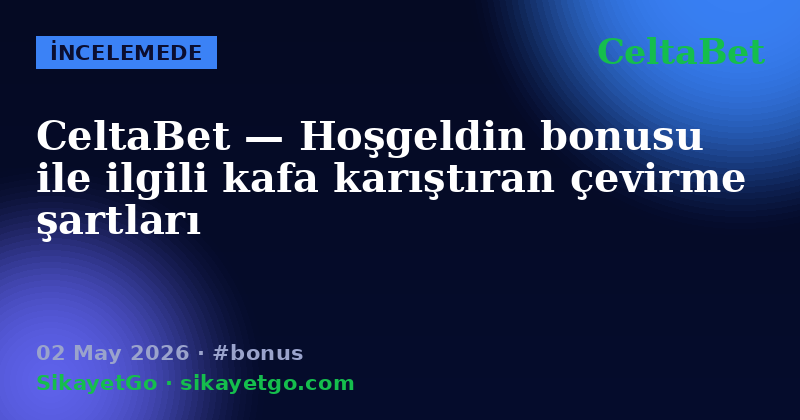 CeltaBet — 02 May 2026