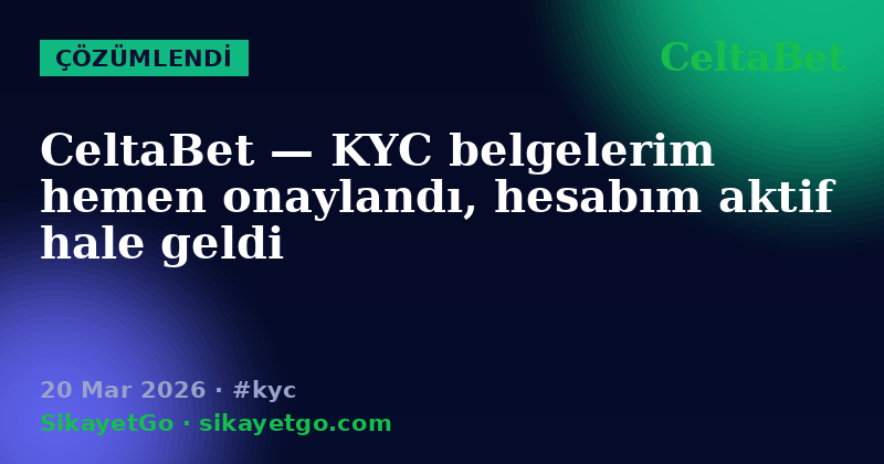 CeltaBet — 20 Mar 2026