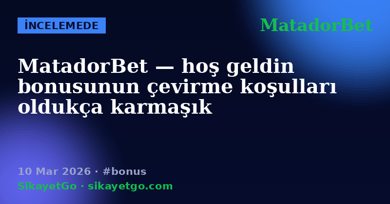 MatadorBet — 10 Mar 2026