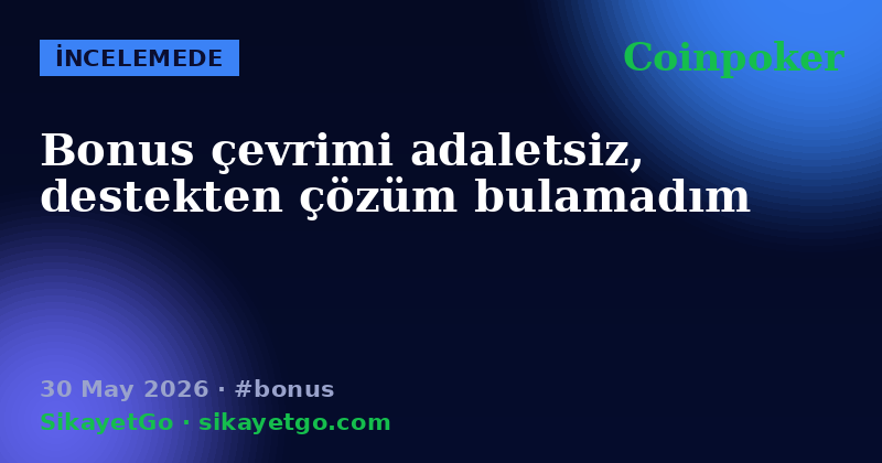 Coinpoker — 30 May 2026