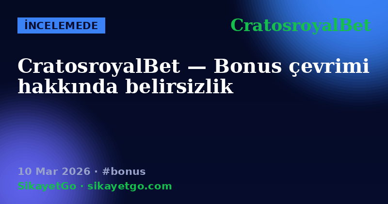 CratosroyalBet — 10 Mar 2026