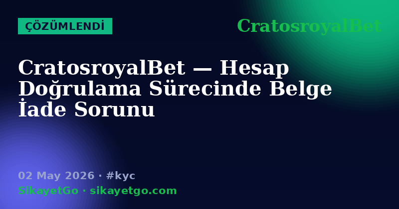 CratosroyalBet — 02 May 2026