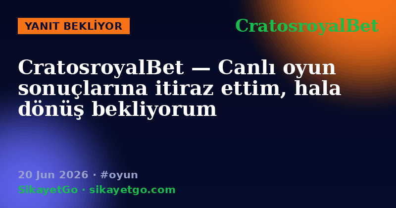 CratosroyalBet — 20 Jun 2026