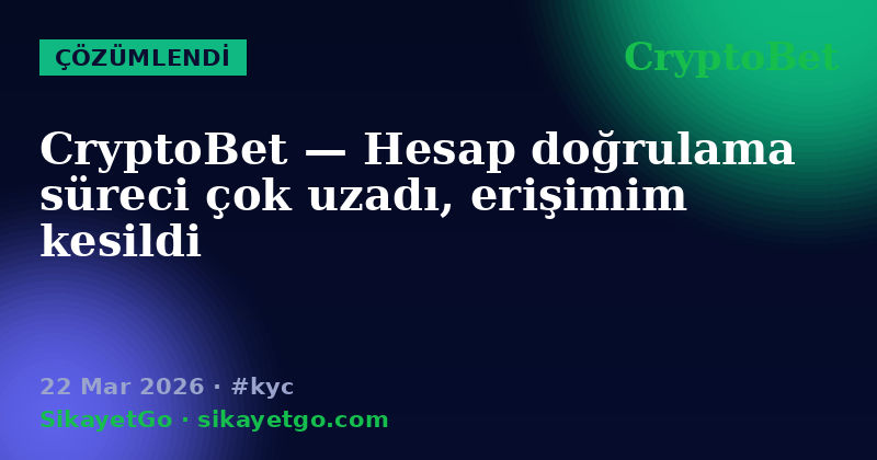 CryptoBet — 22 Mar 2026