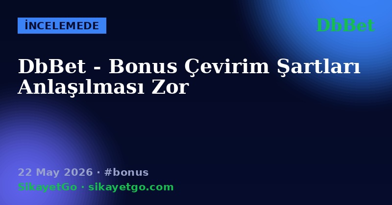 DbBet — 22 May 2026