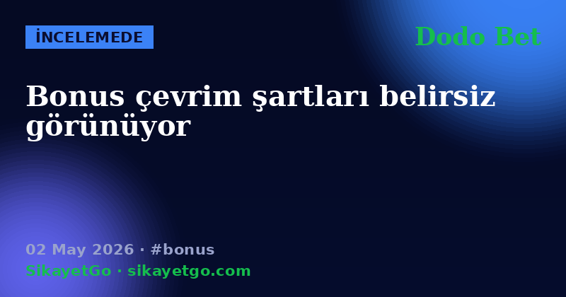 Dodo Bet — 02 May 2026