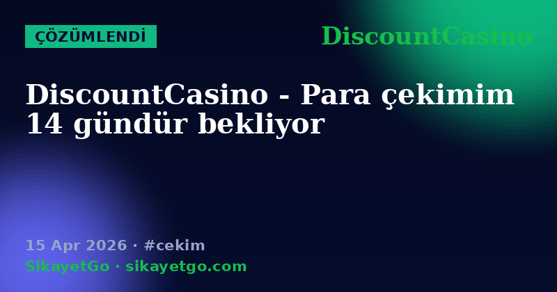 DiscountCasino — 15 Apr 2026
