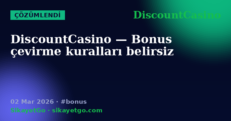 DiscountCasino — 02 Mar 2026