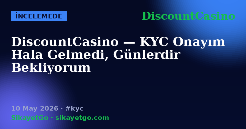 DiscountCasino — 10 May 2026