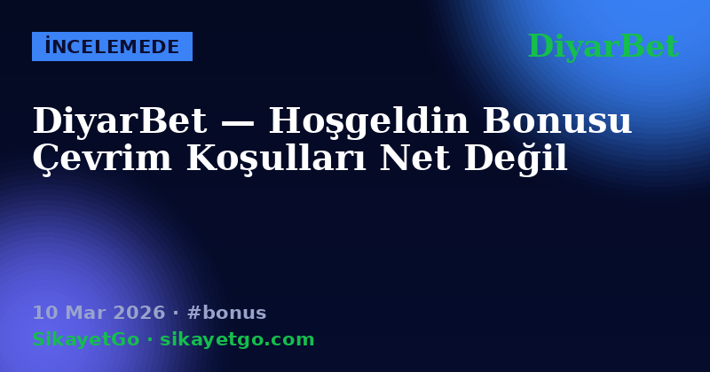 DiyarBet — 10 Mar 2026