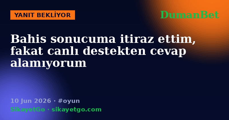 DumanBet — 10 Jun 2026