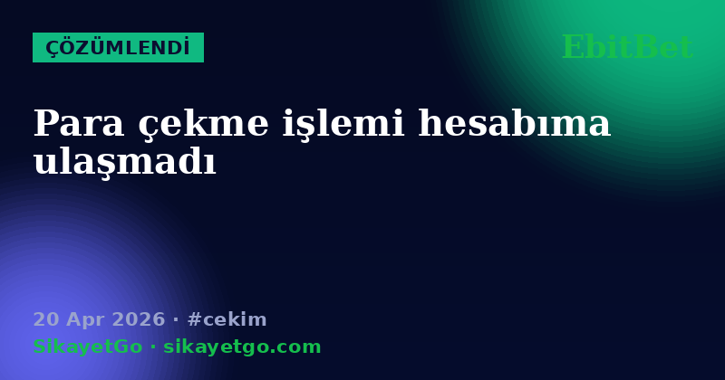 EbitBet — 20 Apr 2026