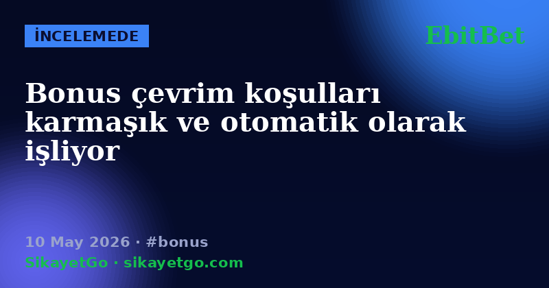 EbitBet — 10 May 2026