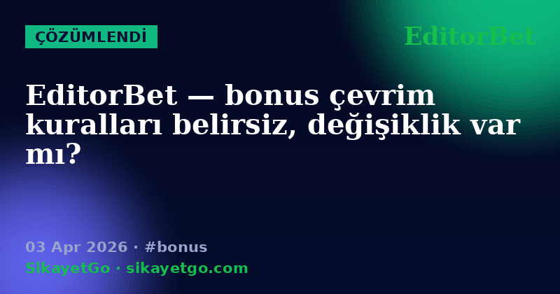 EditorBet — 03 Apr 2026