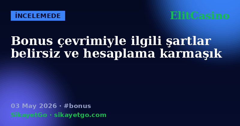 ElitCasino — 03 May 2026
