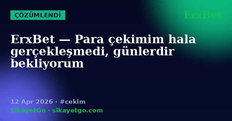 ErxBet — 12 Apr 2026