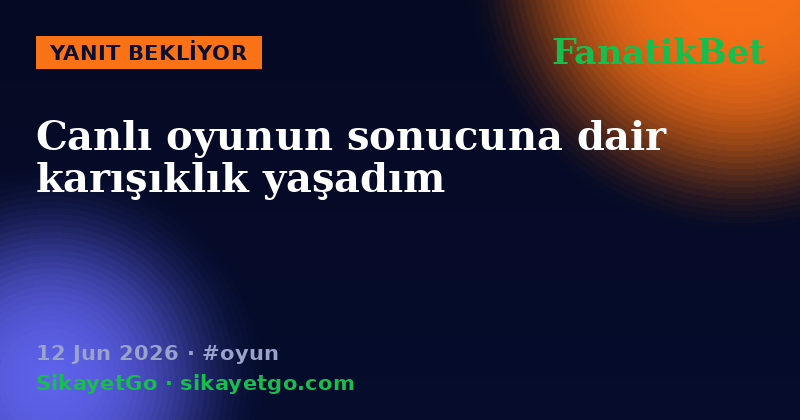FanatikBet — 12 Jun 2026