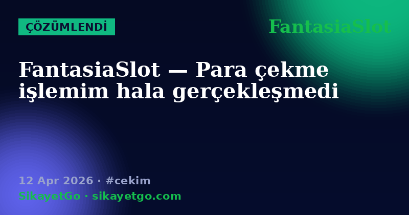 FantasiaSlot — 12 Apr 2026