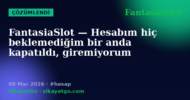 FantasiaSlot — 08 Mar 2026