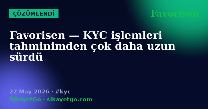 Favorisen — 22 May 2026