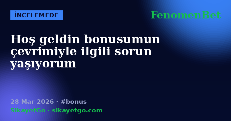 FenomenBet — 28 Mar 2026