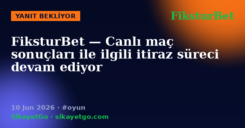 FiksturBet — 10 Jun 2026