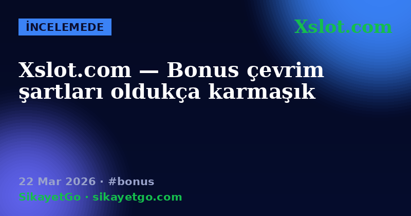 Xslot.com — 22 Mar 2026