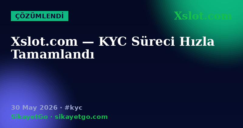 Xslot.com — 30 May 2026