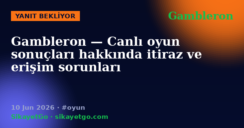 Gambleron — 10 Jun 2026