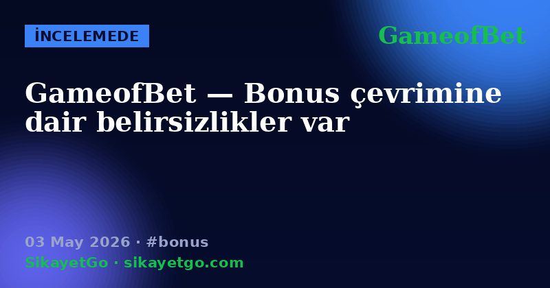 GameofBet — 03 May 2026
