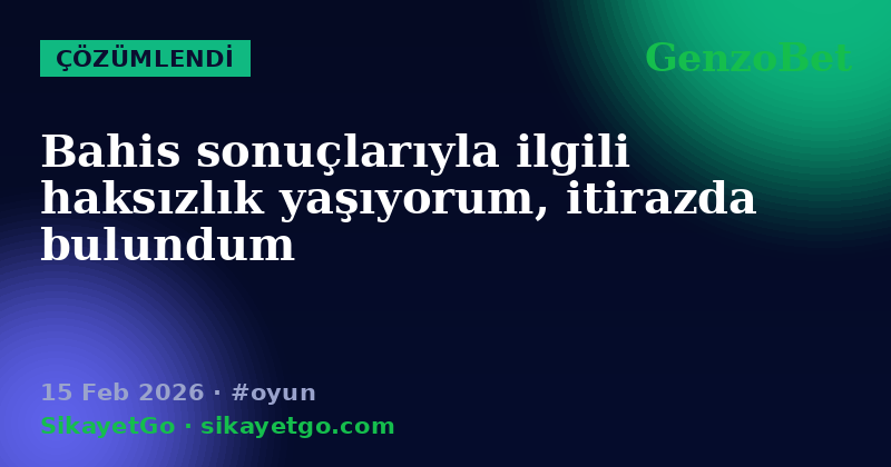 GenzoBet — 15 Feb 2026