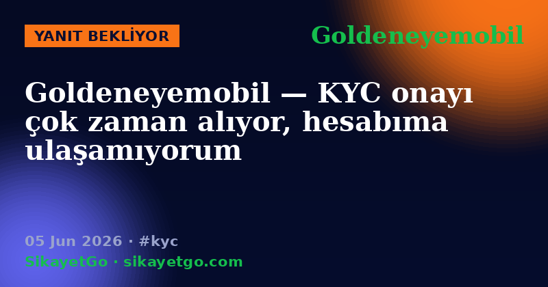 Goldeneyemobil — 05 Jun 2026
