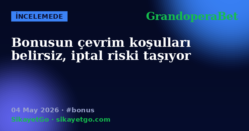 GrandoperaBet — 04 May 2026
