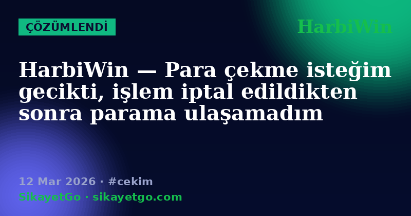 HarbiWin — 12 Mar 2026