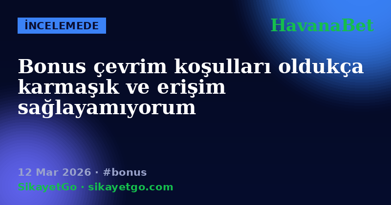 HavanaBet — 12 Mar 2026