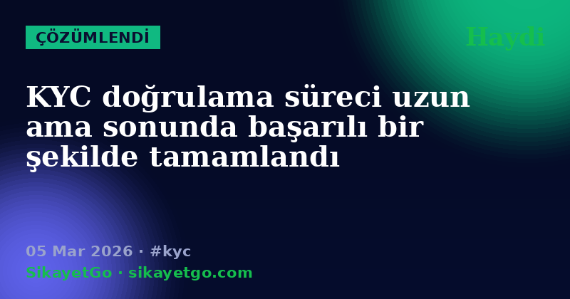 Haydi — 05 Mar 2026