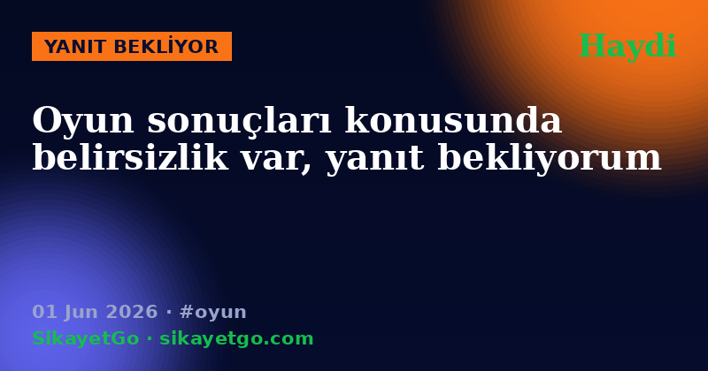 Haydi — 01 Jun 2026