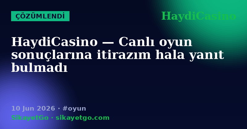 HaydiCasino — 10 Jun 2026