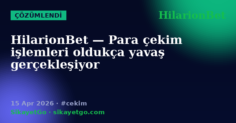 HilarionBet — 15 Apr 2026