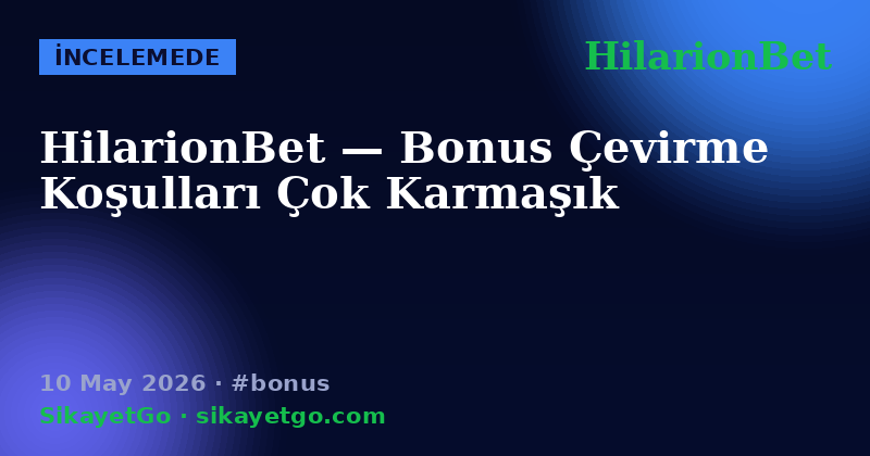 HilarionBet — 10 May 2026