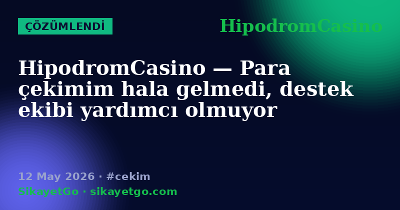 HipodromCasino — 12 May 2026