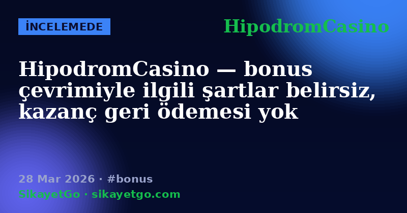 HipodromCasino — 28 Mar 2026