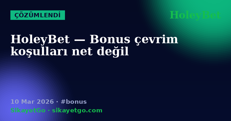 HoleyBet — 10 Mar 2026