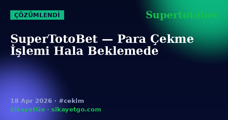 Supertotobet — 18 Apr 2026