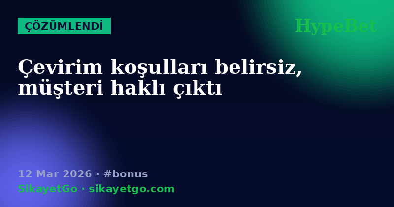 HypeBet — 12 Mar 2026