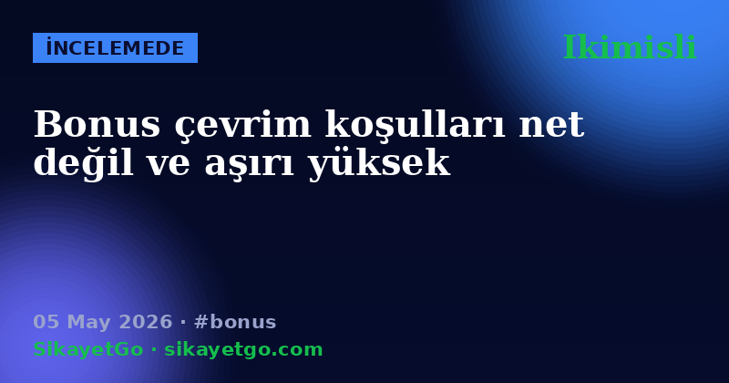 Ikimisli — 05 May 2026