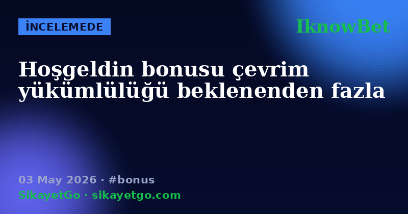 IknowBet — 03 May 2026
